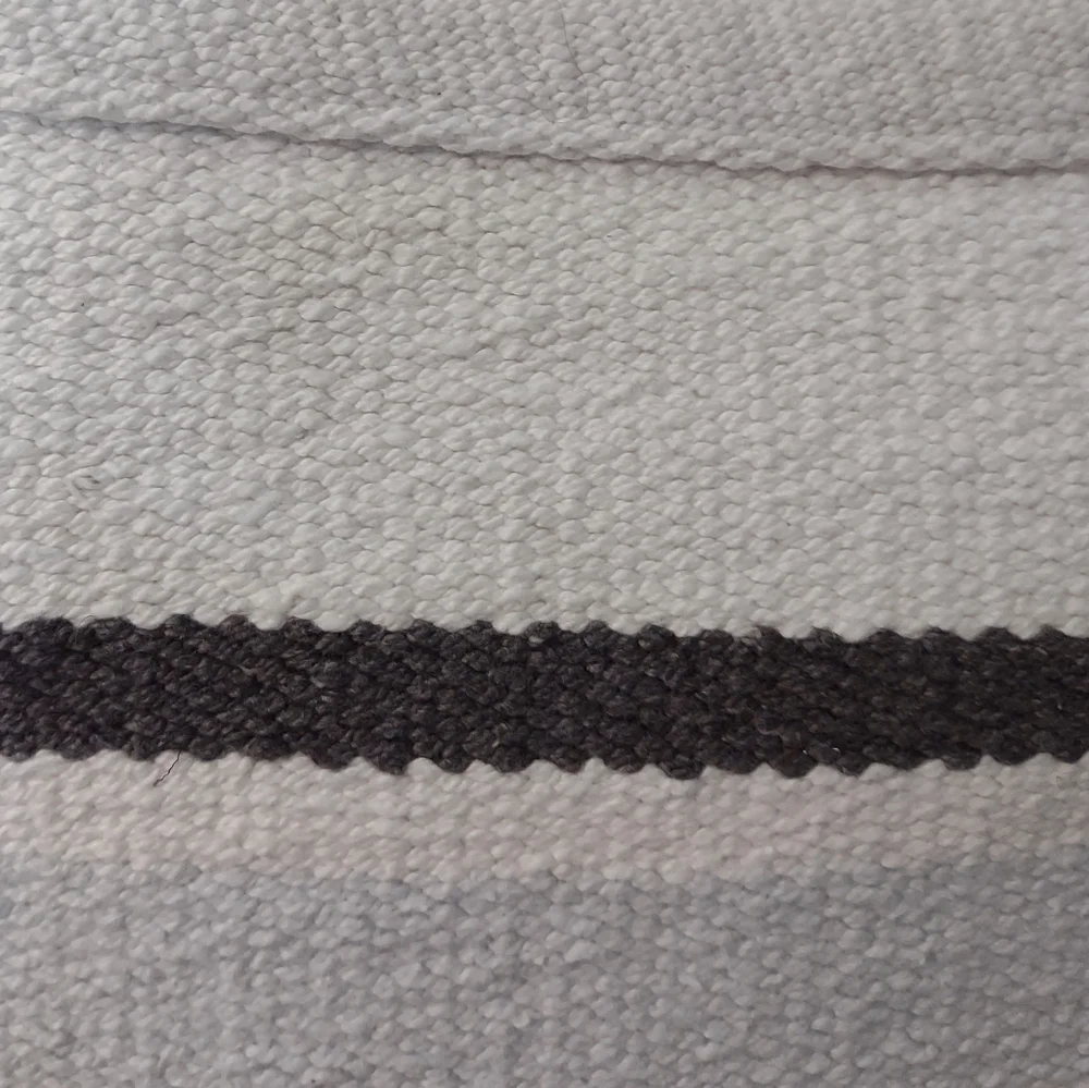 Lot of 2 Stripe 100% Cotton Rug Multicolor Reversible 18